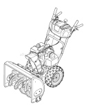 Page E Diagram and Parts List for 31AE5KLF801 2006 Yard Man Snow Blower